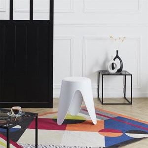 Tabouret coloris blanc