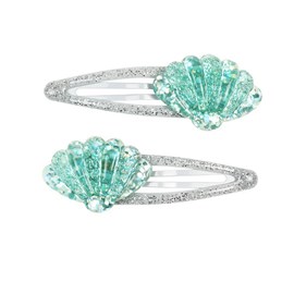 2 barrettes tina coquillages marins