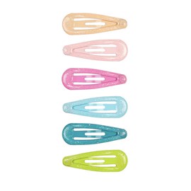 6 barrettes kiki paillettes