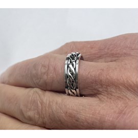 Bague anti-stress en argent