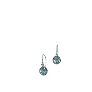 Boucles d'oreille topaze bleue