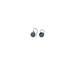 Boucles d'oreille topaze bleue