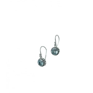Boucles d'oreille topaze bleue