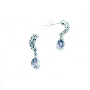 Boucles d'oreilles amethyste