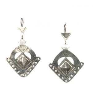 Boucles d'oreilles touareg argent