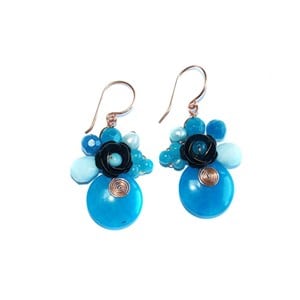 Boucles d'oreilles verre