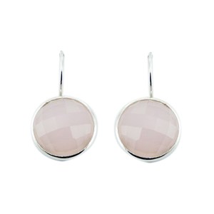 Dormeuses quartz rose