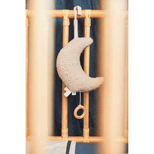 Peluche musicale lune nougat par jollein