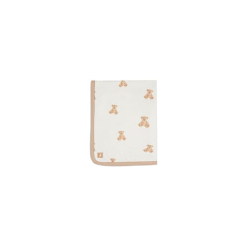 Jollein - Couverture en jersey 75 x 100 cm Teddy Bear - Ecru
