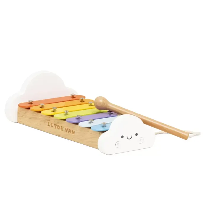 Hape Xylophone Arc-en-Ciel En Bois - Instrument De Musique Pour Bébé Dès 12 Mois - Jouet Éveil Musical Enfant