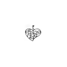 Pendentif coeur ajouré