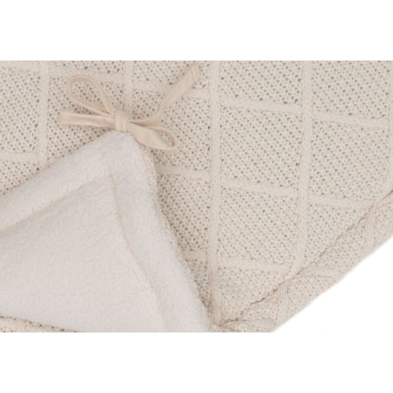 Tour de parc 180x30cm check knit - oatme (Jollein) - Image 2