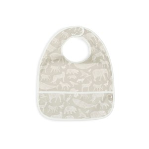 Bavoir imperméable animals olive green (