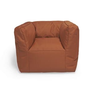 Fauteuil pouf enfant caramel