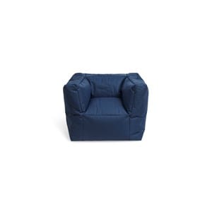 Fauteuil pouf enfant jeans bleu