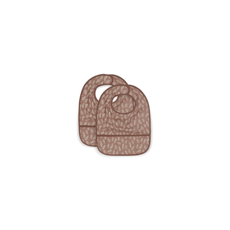 Bavoir imperméable meadow châtaigne (2pc