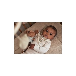 Bavoir bandana fleurs retro (2pcs)