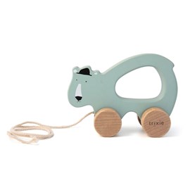 Jouet à tirer en bois - mr. Polar bear