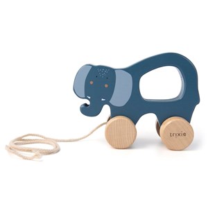 Jouet à tirer en bois - mrs. Elephant