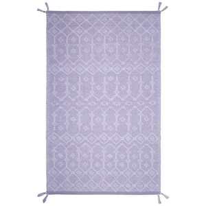 Tapis coton blonder mauve par nattiot -