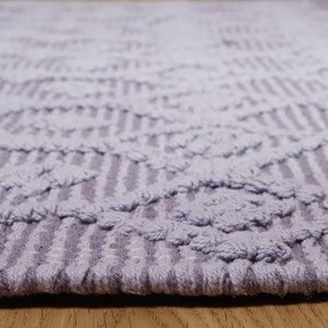 Tapis coton blonder mauve par nattiot -