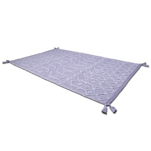 Tapis coton blonder mauve par nattiot -