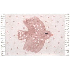 Tapis coton oiseaux birdy par nattiot