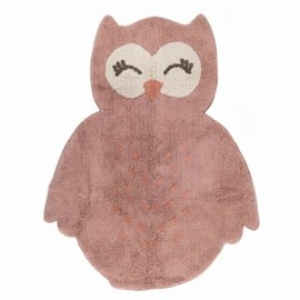 Tapis coton hibou little pepa par nattio