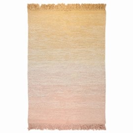 Tapis coton kirthy nude rose par nattiot