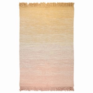 Tapis coton kirthy nude rose par nattiot