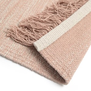 Tapis coton kirthy nude rose par nattiot
