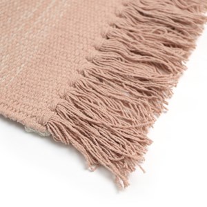 Tapis coton kirthy nude rose par nattiot