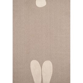 Tapis enfant motif lapin beige par nazar