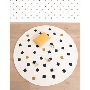 Tapis coton petits carrés par lilipinso