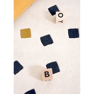 Tapis coton petits carrés par lilipinso