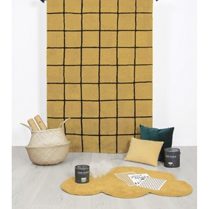 Tapis coton forme nuage (vert jungle) pa