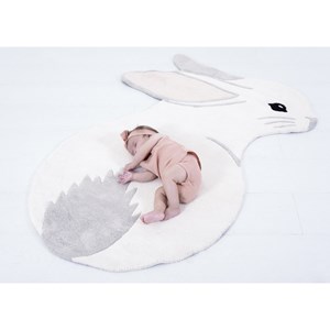 Tapis coton lapin par lilipinso