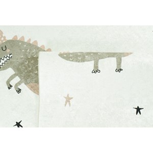 Tapis enfant dinosaures happy vert par n