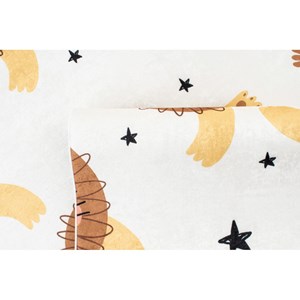 Tapis enfant lions happy beige par nazar