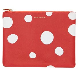 Etui shrooom taille l rouge a pois