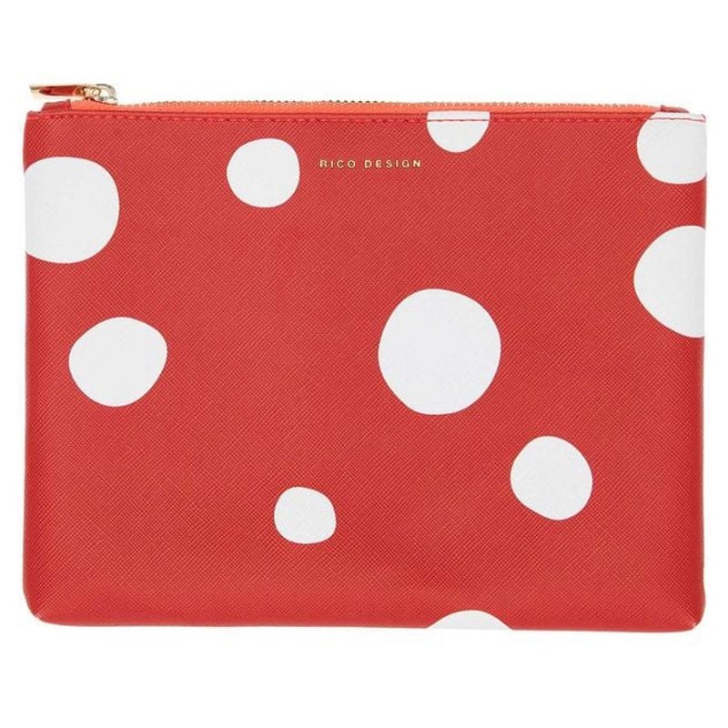 Etui shrooom taille l rouge a pois