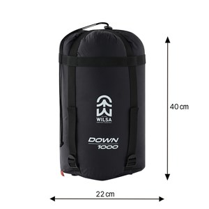 Sac de couchage duvets down 1000 noir