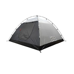 Tente royan 2-3 dôme gris et rouge