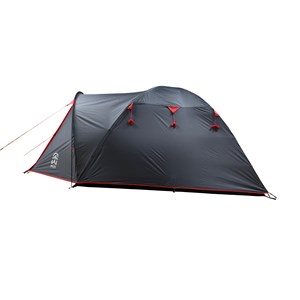 Tente corte 3 dôme gris et rouge