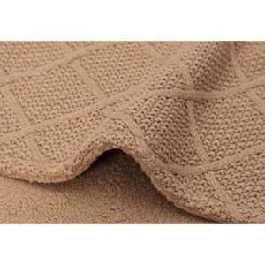 Couverture berceau 75x100cm check knit -