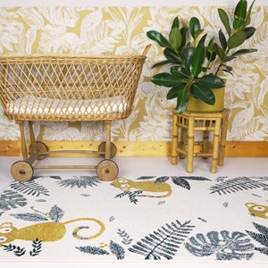 Tapis monkey paradise miel m