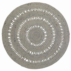 Tapis coton bibek grey par nattiot - ø 1