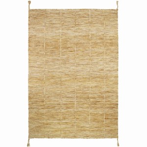 Tapis lhena jaune brun s