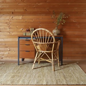 Tapis lhena brun rose s