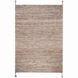 Tapis lhena brun rose m